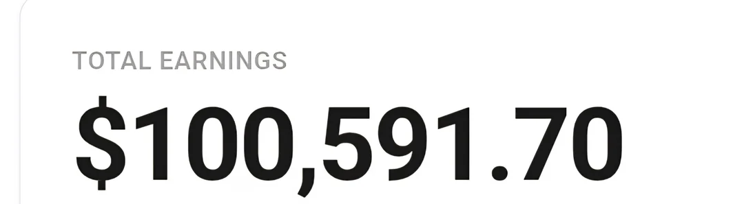 Contributor earnings screenshot